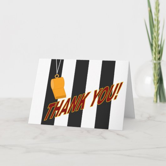 Vielen Dank für Sport Offiziell Dankeskarte (Vorderseite)