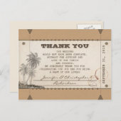 vielen Dank für Vintage Postkarten (Vorne/Hinten)