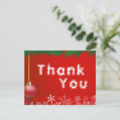 Vielen Dank für Weihnachtsnachtsnachtsgeschenke Postkarte (Stehend Vorderseite)