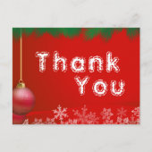 Vielen Dank für Weihnachtsnachtsnachtsgeschenke Postkarte (Vorderseite)