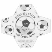 Vielen Dank Fußball Coach Black & White Player Nam (Flach)