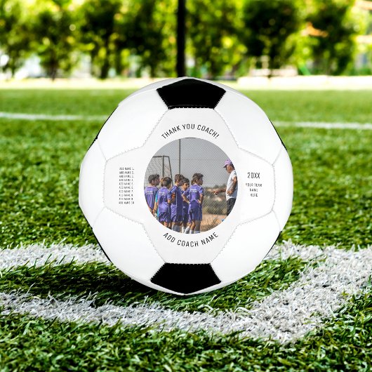 Vielen Dank Fußball Coach Custom Team Foto & Names
