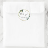 Vielen Dank Gastgeschenk Hochzeit Leckerei Bag Jar Runder Aufkleber (Tasche)