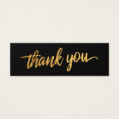 Vielen Dank Gastgeschenk Hochzeit mit Imitate Gold (Vorderseite)