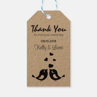 Vielen Dank Gastgeschenk Hochzeit Tag mit Liebesvö Geschenkanhänger