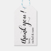 Vielen Dank Gastgeschenk Hochzeit Tags Geschenkanhänger (Vorderseite)