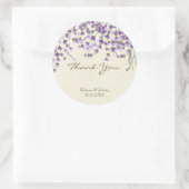 Vielen Dank Gastgeschenke Hochzeiten Aufkleber Lav (Tasche)