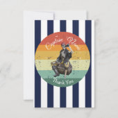 Vielen Dank Geburtstag.Pirate nautic Dankeskarte (Vorderseite)