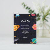 Vielen Dank Geburtstagsthemen Postkarte (Stehend Vorderseite)