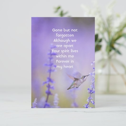 Vielen Dank Gedenkfeier für das Leben Dankeskarte (Stehend Vorderseite)