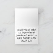 Vielen Dank: Geeignet für jeden! Dankeskarte (Innenseite)