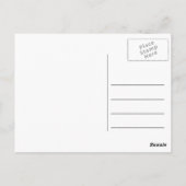 Vielen Dank, gelbe dunkle Blume Postkarte (Rückseite)