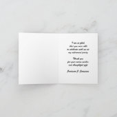 Vielen Dank, Gelber Zug Dankeskarte (Innenseite)