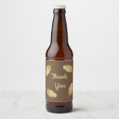 Vielen Dank General Wertschätzung Feather Pattern Bierflaschenetikett (Vorderseite)
