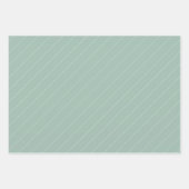 Vielen Dank Geometric Muster Sage Green Pastel Geschenkpapier Set (Vorderseite 2)