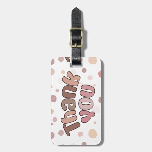 Vielen Dank Gepäckanhänger (Vorderseite vertikal)