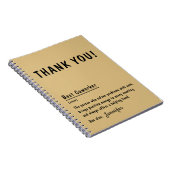 Vielen Dank Geschenk Best Coworker Personalisiert  Notizblock (Rechte Seite)