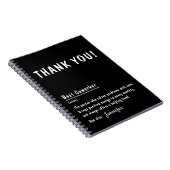 Vielen Dank Geschenk Best Coworker Personalisiert Notizblock (Rechte Seite)