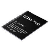 Vielen Dank Geschenk Best Coworker Personalisiert Notizblock (Linke Seite)