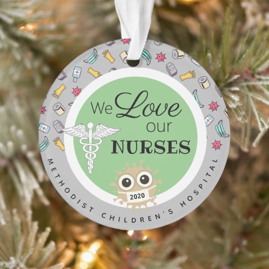 "Vielen Dank Geschenke Krankenhauspersonal, Kranke Ornament (Baum)