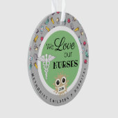 "Vielen Dank Geschenke Krankenhauspersonal, Kranke Ornament (Vorderseite)