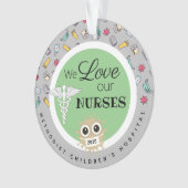 "Vielen Dank Geschenke Krankenhauspersonal, Kranke Ornament (Vorderseite)