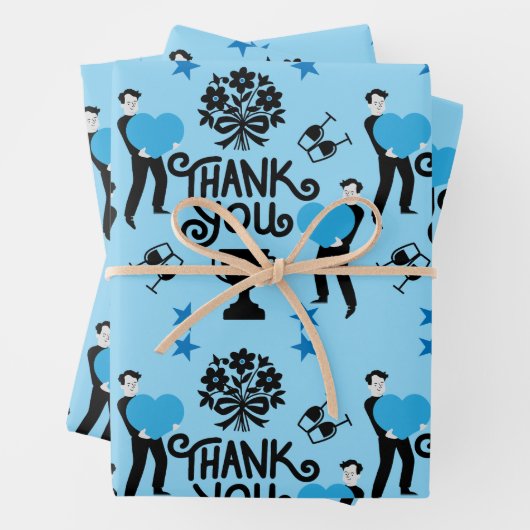 Vielen Dank Geschenkpapier Set (Beispiel)