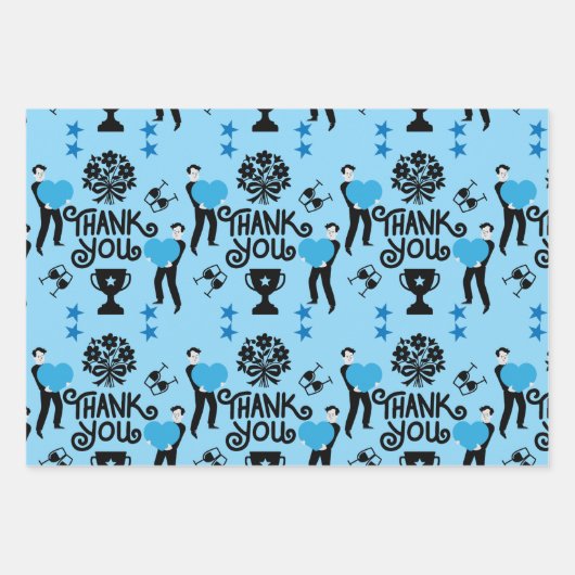 Vielen Dank Geschenkpapier Set (Vorderseite)