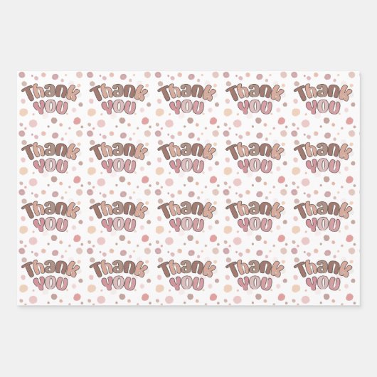 Vielen Dank Geschenkpapier Set (Vorderseite)