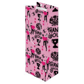 Vielen Dank Geschenktüte Für Weinflaschen (Rückseite Schrägansicht)