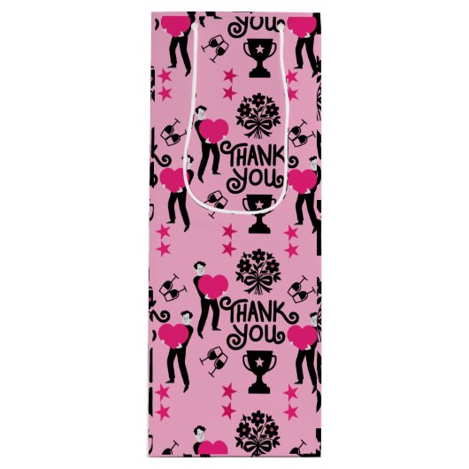 Vielen Dank Geschenktüte Für Weinflaschen (Vorderseite)