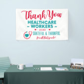 Vielen Dank Gesundheitsarbeiterbericht Banner (Messeveranstaltung)