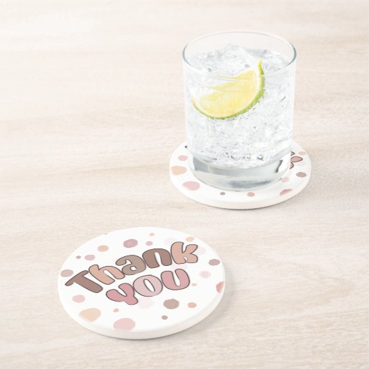 Vielen Dank Getränkeuntersetzer (Seite)