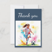 Vielen Dank Girls Fußball-Trainer, Game Sport Dankeskarte (Vorderseite)