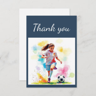 Vielen Dank Girls Fußball-Trainer, Game Sport Dankeskarte