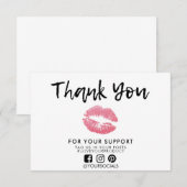 Vielen Dank, Glitzer Lips Media Insert (Vorne/Hinten)