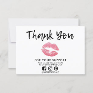 Vielen Dank, Glitzer Lips Media Insert