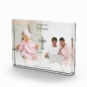 Vielen Dank Godeltern Geschenk Cross Double Fotoblock (Rechts)