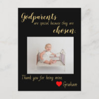 Vielen Dank Godparent-Karte