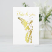 Vielen Dank Gold Angel Spiritual Dankeskarte (Stehend Vorderseite)