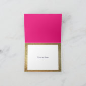 Vielen Dank - Gold, Blau, Rosa und Weiß Punkte Dankeskarte (Innenseite)