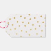 "Vielen Dank! Gold Calligraphy Gastgeschenk Hochze Geschenkanhänger (Rückseite Horizontal)