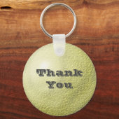 Vielen Dank Gold Circle Elegant Aufwertung Schlüsselanhänger (Vorderseite)