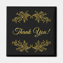 Vielen Dank Gold Effekt auf Black Danke