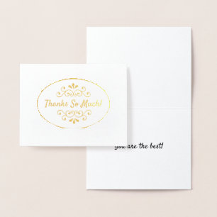 Vielen Dank Gold Foil Note Card Folienkarte