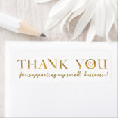 Vielen Dank Gold Hearts Imitate Gold Foil Danke La (Insitu)