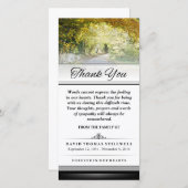 Vielen Dank Gold Herbst Bäume Worte können nicht a Dankeskarte (Vorne/Hinten)