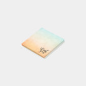 Vielen Dank Gold Liebe Herzfarbe Post-it Klebezettel (angewinkelt)