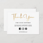 Vielen Dank Gold Light Custom Media Insert (Vorne/Hinten)