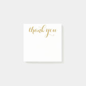 Vielen Dank, Gold Script 3 x 3 Post-it Klebezettel (Vorderseite)